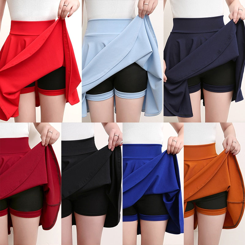 Shorts Skirts Womens Summer Fashion School Korean Style Red Black Mini