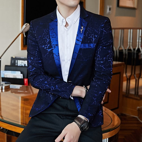 Luxury banquet party suit jacket evening dress fashion jacquard casual business