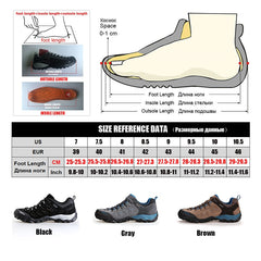Non-slip Wear Resistant Outdoor Hiking Shoes Breathable Splashproof Climbing