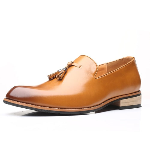 Men Dress Shoes Gentlemen British style Paty Leather Wedding Shoes Men Flats