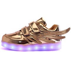 JawayKids usb charging glowing sneakers Kids Running led