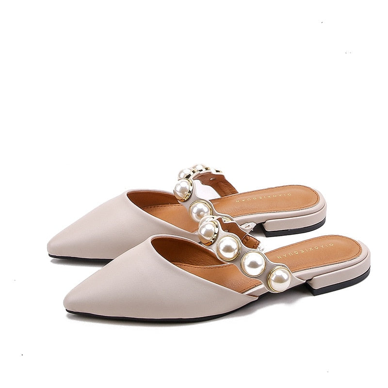 Spiked Flat-soled Slippers Female Summer Style Slippers Female