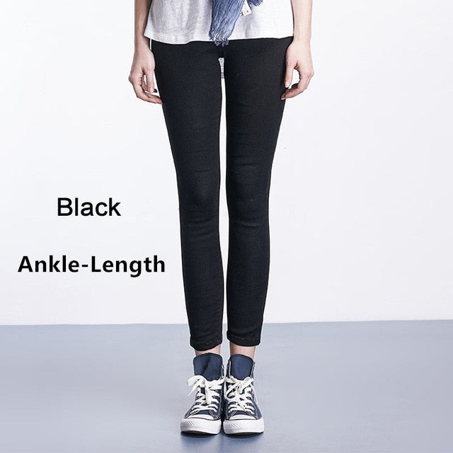 Women Jeans Casual High Waist Summer Autumn Pant Slim Stretch Cotton Denim Trousers