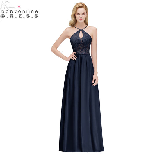 Homecoming Dresses: Lace Prom Dresses Long Charming Backless Spaghetti Straps