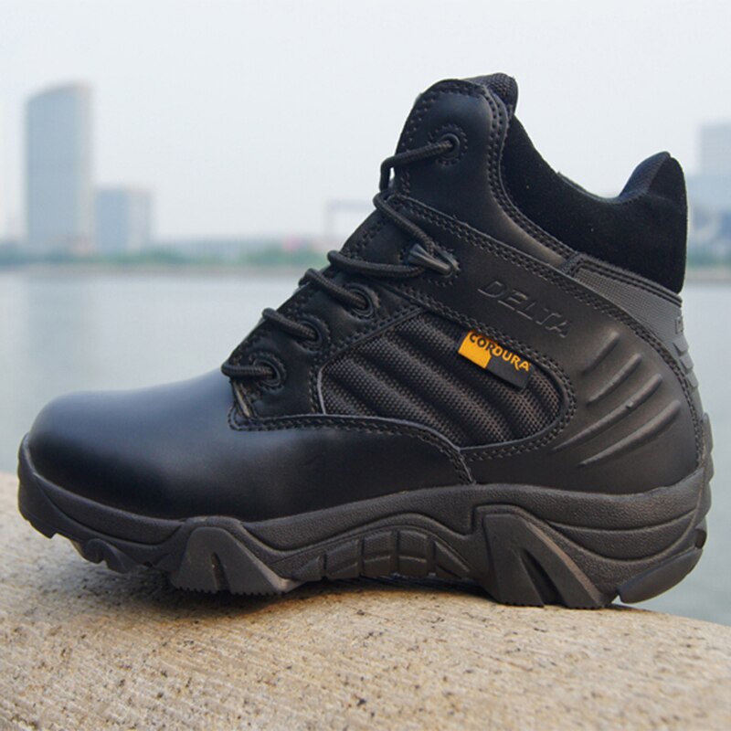 Spring Men Military Boots Genuine Cow Leather Waterproof Tactical Desert