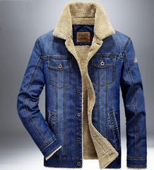 M-6XL Men Jacket and Coats Brand Clothing Denim Jacket Fashion Mens