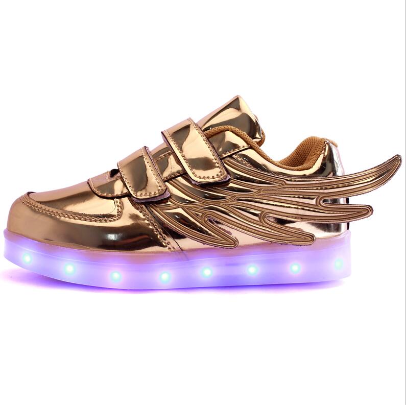 JawayKids usb charging glowing sneakers Kids Running led