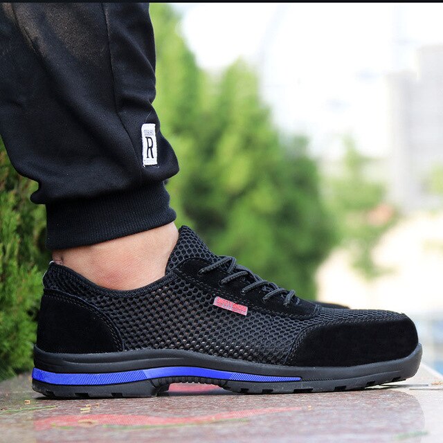 Protective Shoes Breathable Safety Shoes Men Lightweight Steel