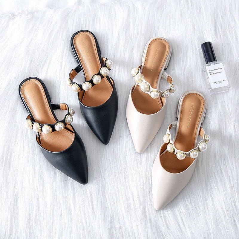 Spiked Flat-soled Slippers Female Summer Style Slippers Female