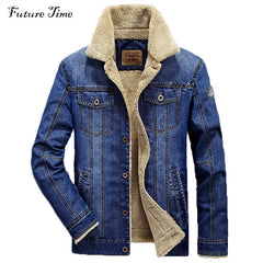 M-6XL Men Jacket and Coats Brand Clothing Denim Jacket Fashion Mens