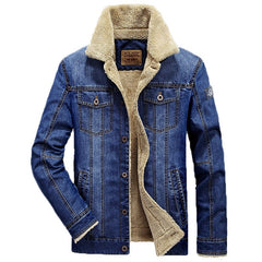 M-6XL Men Jacket and Coats Brand Clothing Denim Jacket Fashion Mens