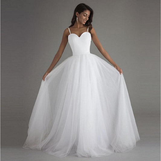 White Bridesmaid Dresses: Bridal Gown with Lace Up Dress High Division Wedding Dress