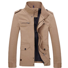 Men Jacket Coat Fashion Trench Coat Autumn Brand Casual Slim Fit