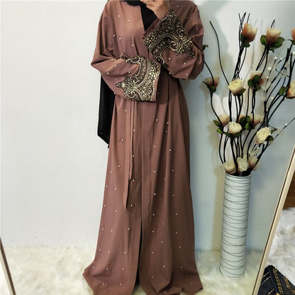 Kimono Cardigan Muslim Hijab Dress Abayas For Women Robe Femme