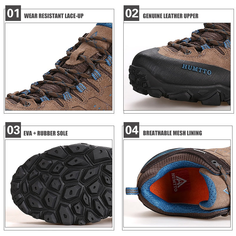 Non-slip Wear Resistant Outdoor Hiking Shoes Breathable Splashproof Climbing