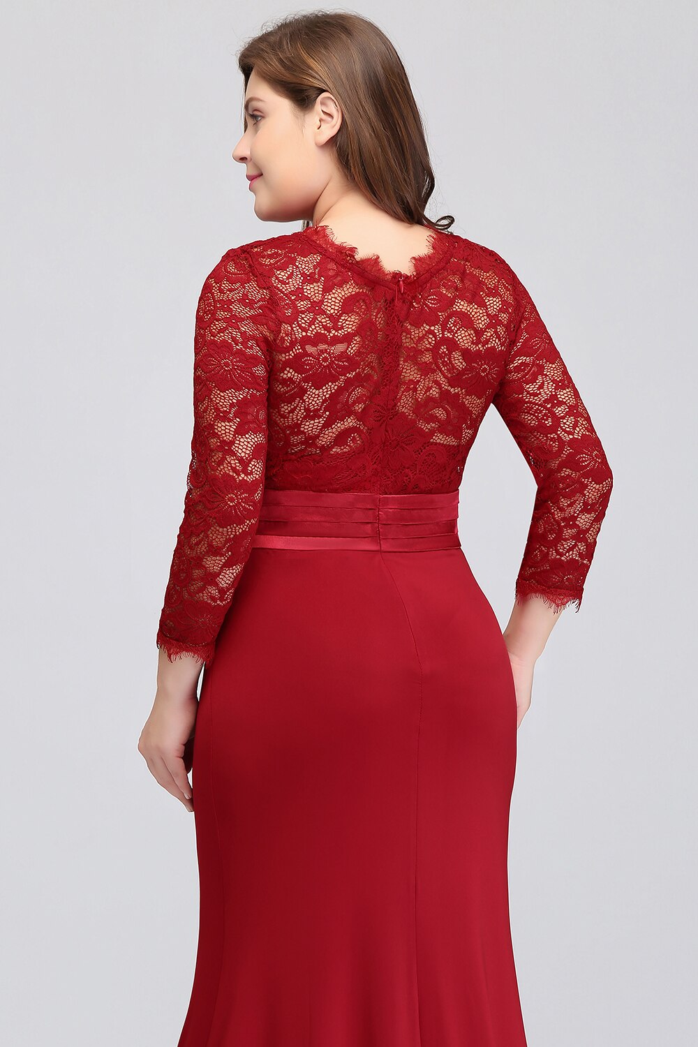 Homecoming Dresses: Mermaid Lace Long Prom Dresses Red Royal Blue Prom Gown