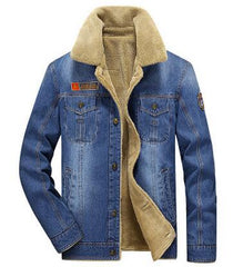 M-6XL Men Jacket and Coats Brand Clothing Denim Jacket Fashion Mens