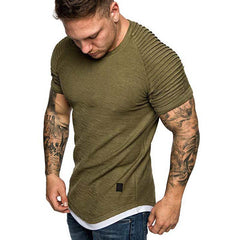 Summer Streetwear T-Shirts Mens Clothing M-3XL Casual Short Sleeve