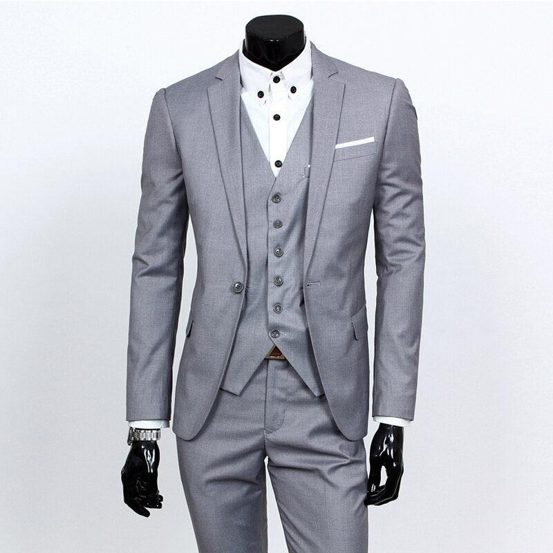 Men Suits One-Buckle Brand Suits Jacket Formal Dress Men Suit