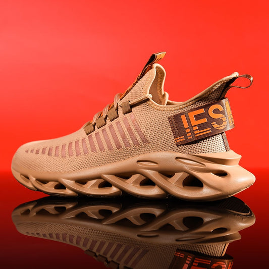 Men Sneakers Autumn Platform Men Casual Shoes Lace-Up Breathable
