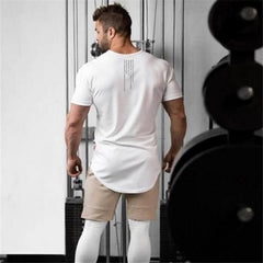 Gym t shirt Men Fitness Workout Cotton T-Shirt Bodybuilding