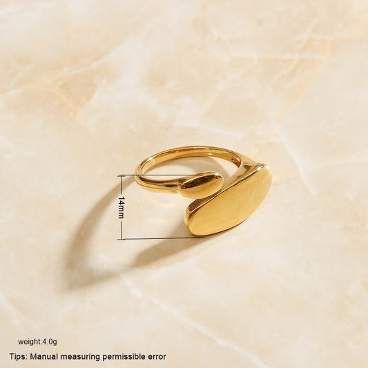 Fashion Gold color size 7 8 Perfume women finger Ring