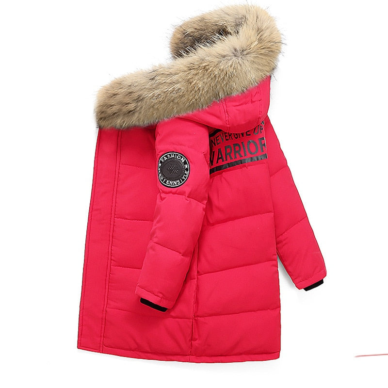 Children warm Thicken clothing Boy clothes Winter Down Jackets 5-16 years