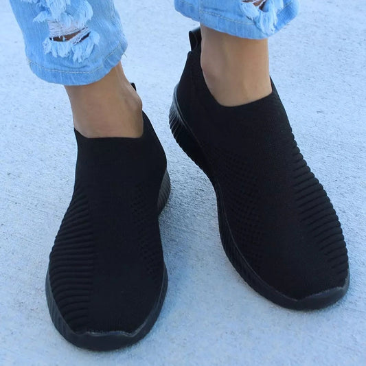 Women Shoes Plus Size 43 Women Vulcanize Shoes Fashion Slip On Sock Shoes