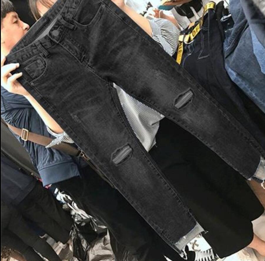 Women Denim Skinny Trousers Ripped Jeans For Women