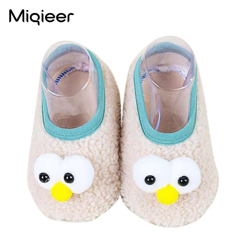 Winter Children Floor Shoes For Baby Slippers Infant Toddler Plush Warm