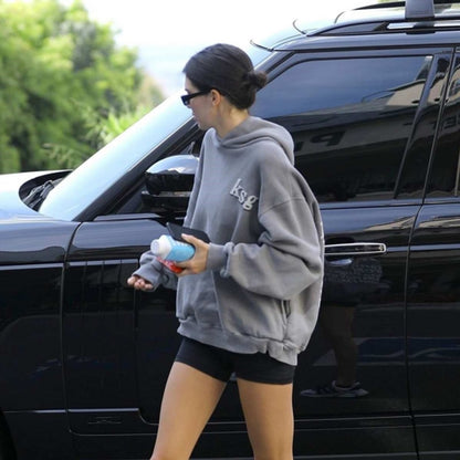 Kanye Oversized Pullover Fleece Hoodies Kendall Jenner Print Sweatshirt