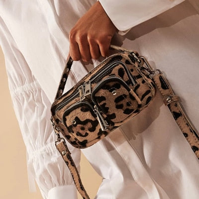 Leopard Crossbody Bags For Women Luxury Handbags Designer Ladies
