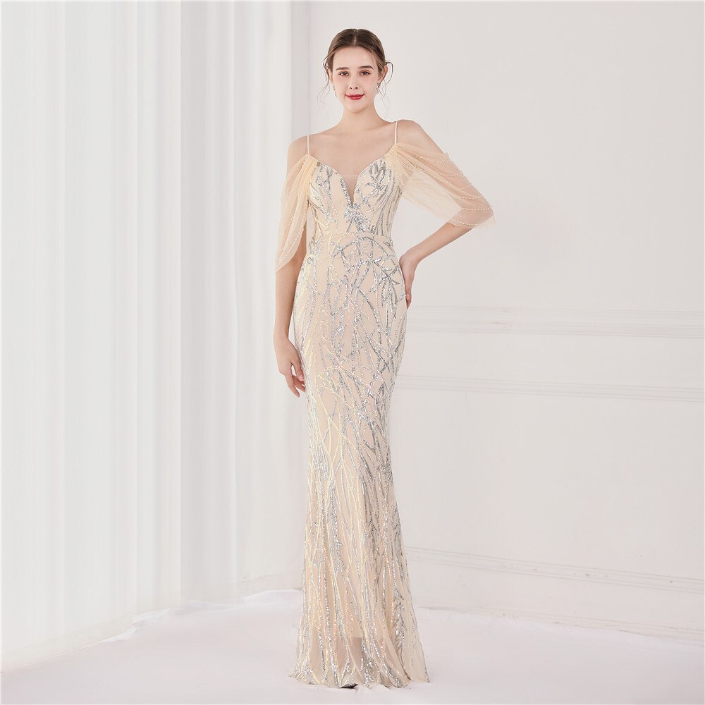 Homecoming Dresses: Spaghetti Strap Sequins Prom Dresses
