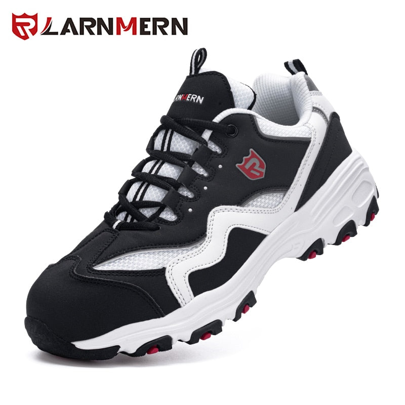 LARNMERN Men's Safety Shoes Work Shoe Steel Toe Comfortable