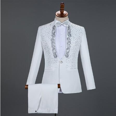 Tuxedo for Mens: Red Diamond Floral Men Suits for Wedding Mens Suits 3 Piece
