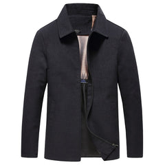 Casual Fashion Lapel Autumn Winter Mens Coat