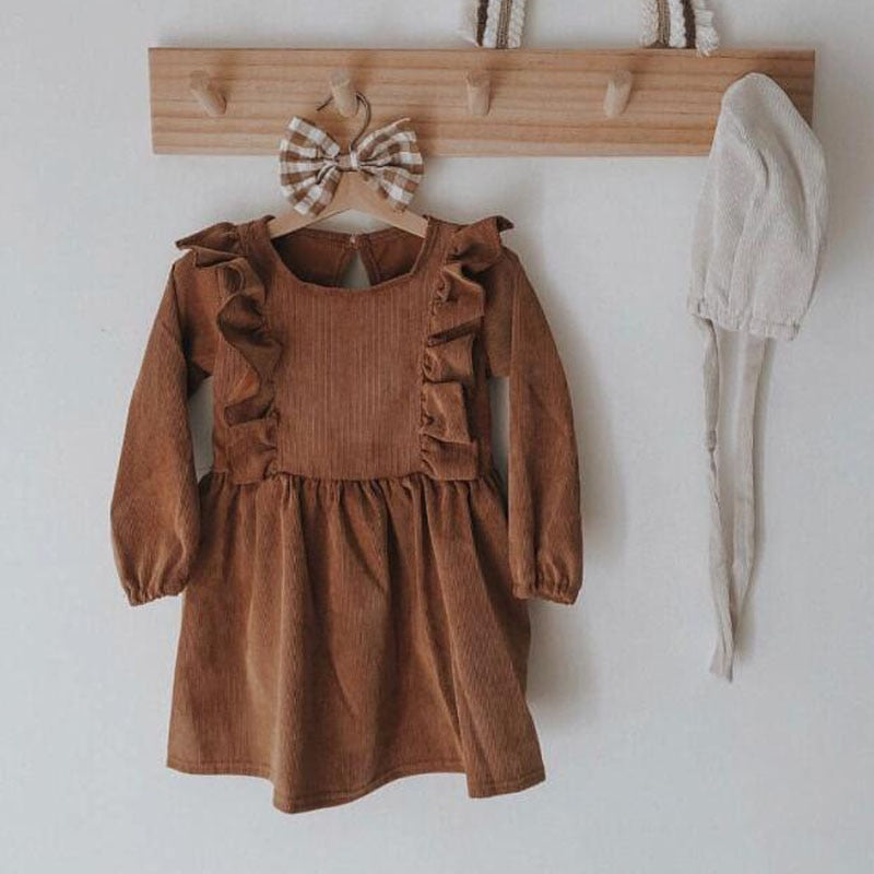 Girls Dresses Autumn Style Children Baby Kids Clothing Korean