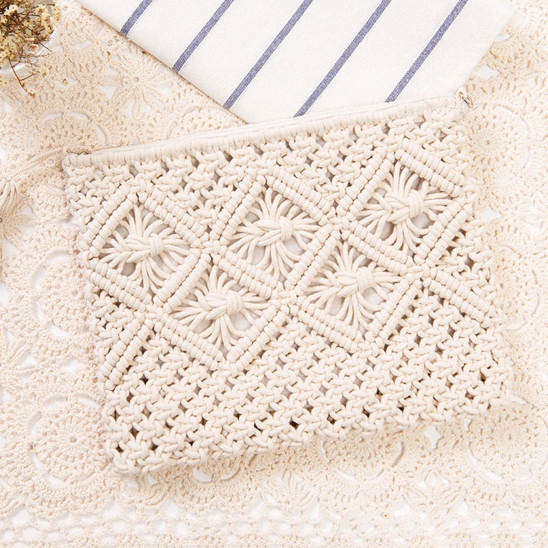 Women Bohemian Style Straw Woven Day Clutches Bags Fashionable