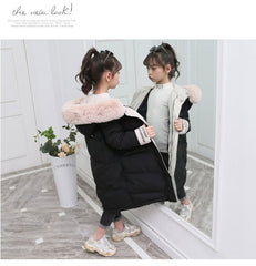 Children Winter Down Cotton Jacket Fashion Girl Clothing Kids Clothes Thick