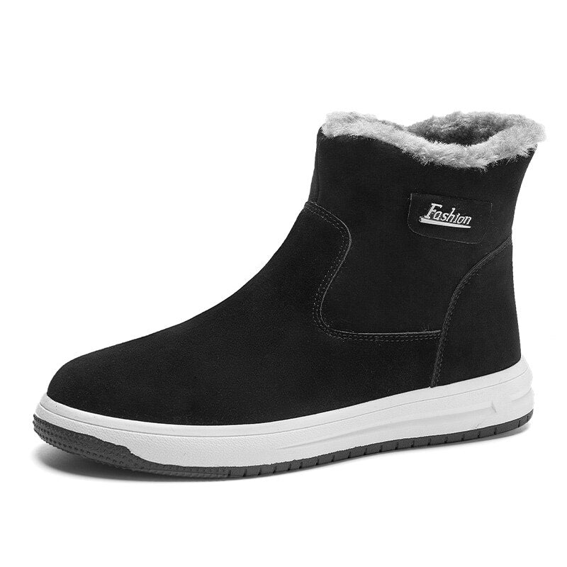 Winter Men Boots Plush Warm Snow Boots for Men Sneakers Fashion Ankle Man