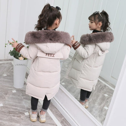 Fashion Girls clothing Winter Warm down Cotton Jackets Children