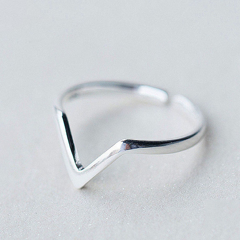 Simple Fashion Silver Color Feather Dolphin Adjustable Ring Exquisite Jewelry