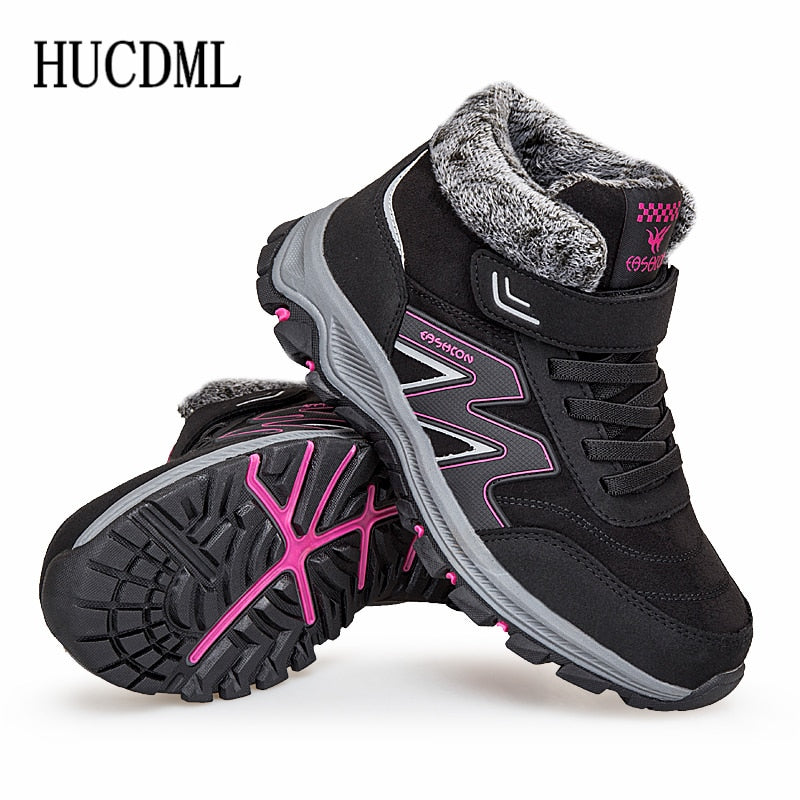 Men Boots Winter Plush Warm Snow Boots Unisex Men Women Winter Work