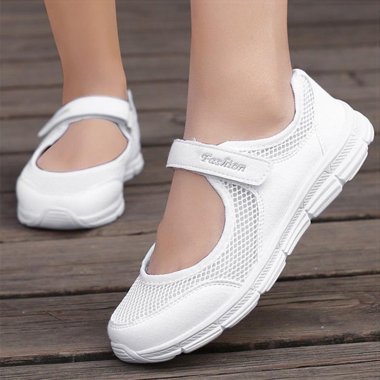 Women Shoes Breathable Vulcanized Shoes White Zapatillas Mujer Super