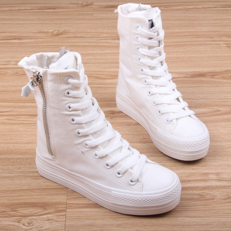 Fashion Women Sneakers Denim Casual Shoes Female Summer Canvas Shoes