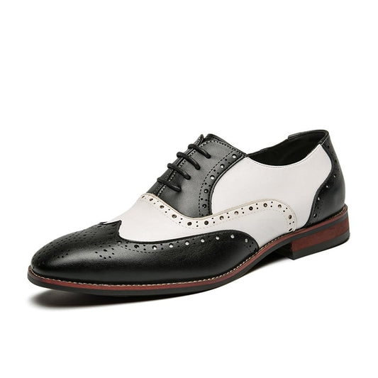 Leather Brogues Men Big Size Fashion Wedding Party Men Dress Shoes