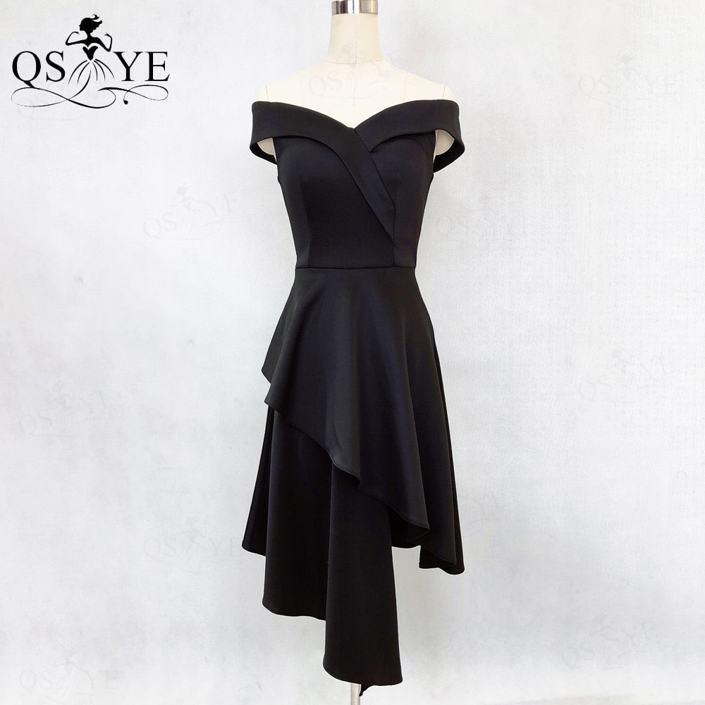 Homecoming Dresses: Prom Dresses Off Shoulder Evening Gown A Line Stretch Party