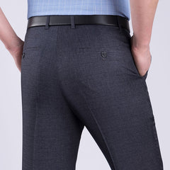 Summer Men Business Thin Silk Pants 29-56 Male Big Size Formal Classic