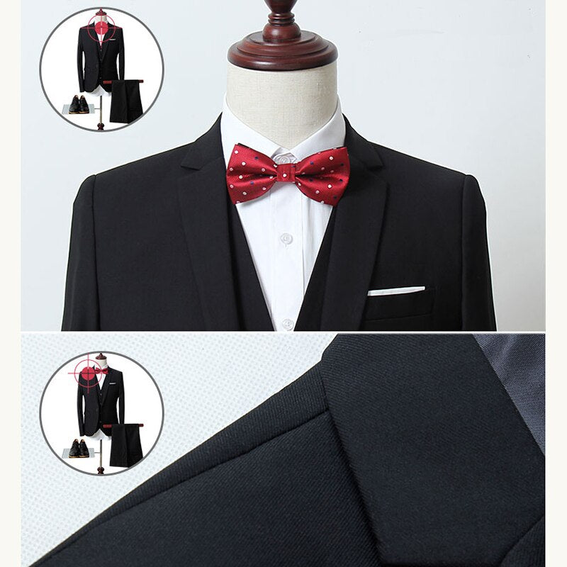 Tuxedo for Mens: Men's suit Slim Fit wedding men suits groom suit Business