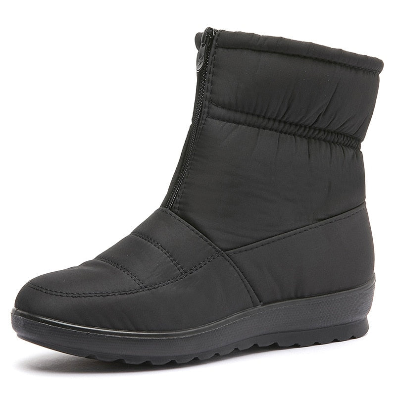 Women Boots Non-slip Waterproof Winter Ankle Snow Boots Platform